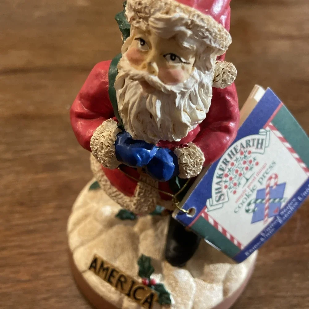 Shaker Hearth Wilton Industry Santa Claus 1998 America‎ Terra Cotta Cookie Press
